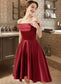 Tanya A-Line Off-the-Shoulder Asymmetrical Satin Bridesmaid Dress With Pockets DKP0013264