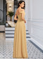 Julianna A-Line V-neck Floor-Length Bridesmaid Dress DKP0013265