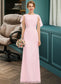 Tina A-Line Scoop Neck Floor-Length Chiffon Bridesmaid Dress With Cascading Ruffles DKP0013269