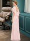 Tina A-Line Scoop Neck Floor-Length Chiffon Bridesmaid Dress With Cascading Ruffles DKP0013269