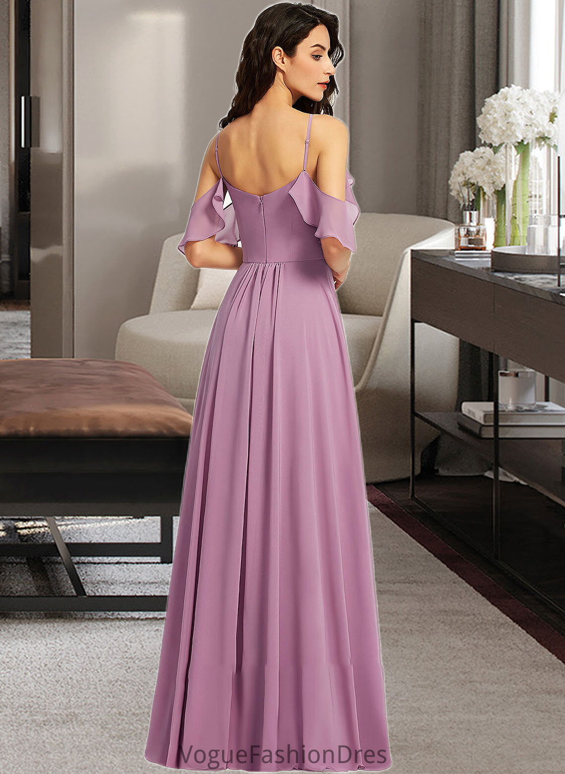 Miracle A-Line Scoop Neck Floor-Length Bridesmaid Dress With Pockets DKP0013287