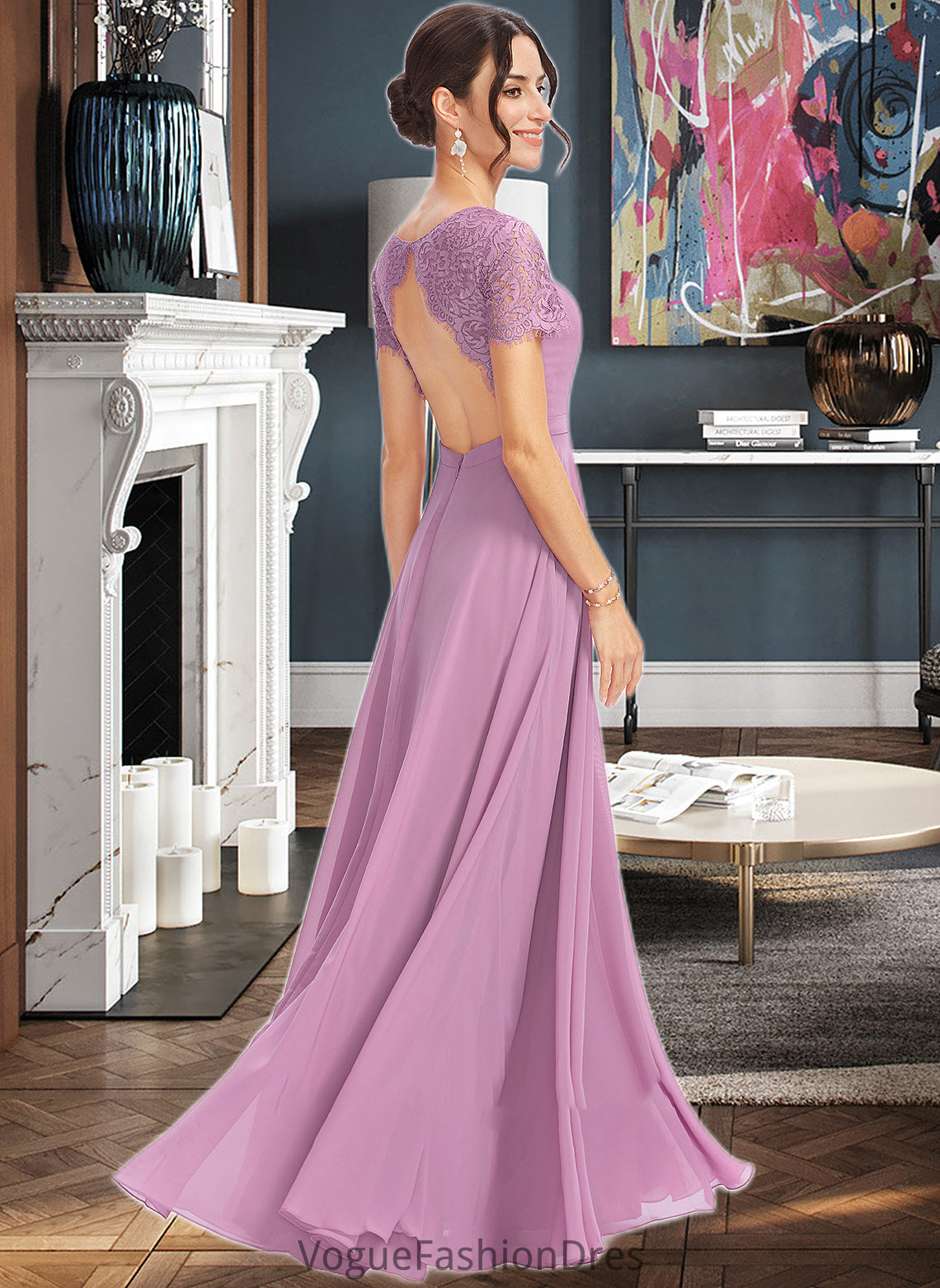 Natalya A-Line Sweetheart Bridesmaid Dress With Lace DKP0013299