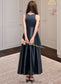 Lea A-Line Scoop Neck Asymmetrical Satin Junior Bridesmaid Dress With Cascading Ruffles DKP0013352