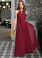 Kimora A-Line Scoop Neck Floor-Length Chiffon Junior Bridesmaid Dress DKP0013357