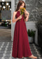 Kimora A-Line Scoop Neck Floor-Length Chiffon Junior Bridesmaid Dress DKP0013357