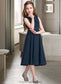 Payton A-Line Scoop Neck Tea-Length Chiffon Junior Bridesmaid Dress With Ruffle DKP0013362