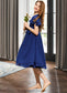 Ida A-Line Scoop Neck Knee-Length Chiffon Junior Bridesmaid Dress With Bow(s) DKP0013372