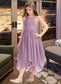 Mia A-Line Scoop Neck Tea-Length Chiffon Junior Bridesmaid Dress With Ruffle Beading Bow(s) DKP0013406