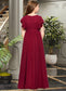 Jessie A-Line Scoop Neck Floor-Length Chiffon Junior Bridesmaid Dress With Cascading Ruffles DKP0013417