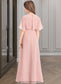 Jayla A-Line Scoop Neck Floor-Length Chiffon Junior Bridesmaid Dress DKP0013493