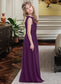 Rebecca A-Line One-Shoulder Floor-Length Chiffon Junior Bridesmaid Dress With Ruffle DKP0013544