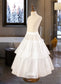 Maliyah Ball-Gown/Princess Scoop Neck Floor-Length Tulle Junior Bridesmaid Dress With Sash Beading Bow(s) DKP0013545