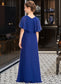 Elise A-Line Scoop Neck Floor-Length Chiffon Junior Bridesmaid Dress With Ruffle Beading DKP0013560