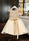 Riya A-Line Scoop Neck Knee-Length Tulle Junior Bridesmaid Dress With Sash DKP0013617