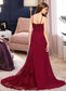 Peyton A-Line Scoop Neck Sweep Train Chiffon Lace Junior Bridesmaid Dress DKP0013620