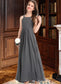 Elva A-Line Scoop Neck Floor-Length Chiffon Junior Bridesmaid Dress With Ruffle Lace DKP0013625