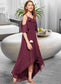 Kara A-Line Off-the-Shoulder Asymmetrical Chiffon Junior Bridesmaid Dress With Cascading Ruffles DKP0013636