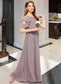 Sherlyn A-Line Scoop Neck Floor-Length Chiffon Junior Bridesmaid Dress With Cascading Ruffles DKP0013649