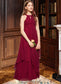 Myah A-Line Scoop Neck Floor-Length Chiffon Junior Bridesmaid Dress With Ruffle DKP0013654