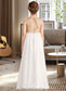 Annie A-Line Scoop Neck Floor-Length Chiffon Sequined Junior Bridesmaid Dress DKP0013662