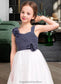 Mariah A-Line Sweetheart Floor-Length Chiffon Tulle Junior Bridesmaid Dress With Ruffle Flower(s) DKP0013665