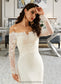 Sophronia Trumpet/Mermaid Off-the-Shoulder Court Train Wedding Dress With Lace DKP0013680