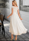 Rosa A-Line Scoop Neck Asymmetrical Chiffon Wedding Dress DKP0013683