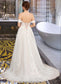 Angelica Ball-Gown/Princess Sweetheart Sweep Train Tulle Wedding Dress DKP0013685