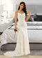 Leia Trumpet/Mermaid V-neck Court Train Wedding Dress DKP0013725