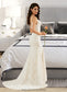 Leia Trumpet/Mermaid V-neck Court Train Wedding Dress DKP0013725