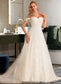 Phoebe Ball-Gown/Princess Chapel Train Tulle Lace Wedding Dress With Sequins DKP0013726