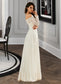 Bridget A-Line Off-the-Shoulder Sweep Train Wedding Dress With Lace DKP0013734