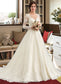 Kiana Ball-Gown/Princess Illusion Court Train Tulle Lace Wedding Dress DKP0013750