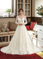 Kiana Ball-Gown/Princess Illusion Court Train Tulle Lace Wedding Dress DKP0013750