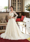 Kiana Ball-Gown/Princess Illusion Court Train Tulle Lace Wedding Dress DKP0013750