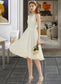 Marilyn A-Line Knee-Length Chiffon Wedding Dress DKP0013778