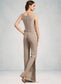 Rosemary Jumpsuit/Pantsuit Scoop Neck Floor-Length Chiffon Mother of the Bride Dress DK126P0014864