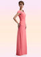 Addisyn A-Line Scoop Neck Floor-Length Chiffon Mother of the Bride Dress With Ruffle Beading DK126P0014872