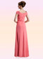 Addisyn A-Line Scoop Neck Floor-Length Chiffon Mother of the Bride Dress With Ruffle Beading DK126P0014872