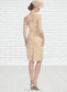 Eleanor Sheath/Column Scoop Neck Knee-Length Lace Mother of the Bride Dress With Beading Sequins DK126P0014874