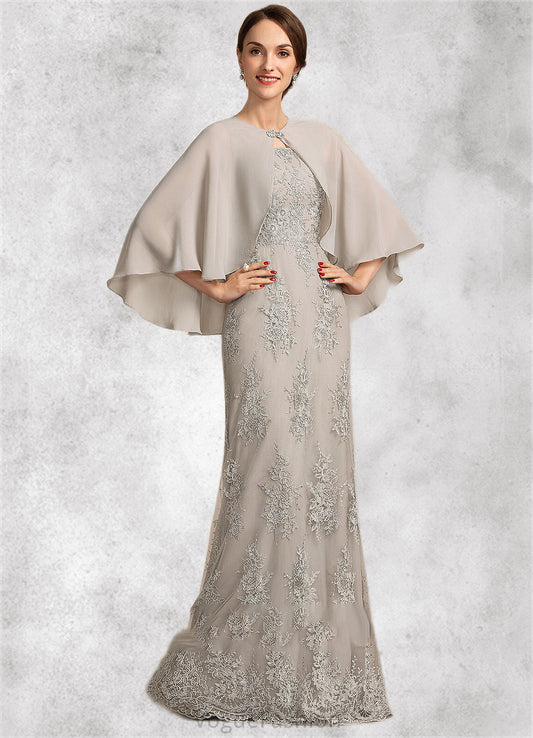 Aracely A-Line Square Neckline Floor-Length Lace Mother of the Bride Dress DK126P0014889