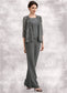 Vivian Jumpsuit/Pantsuit Scoop Neck Ankle-Length Chiffon Mother of the Bride Dress DK126P0014890