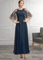 Phoenix A-Line Scoop Neck Ankle-Length Chiffon Lace Mother of the Bride Dress With Beading Sequins DK126P0014892