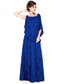 Aurora A-Line Cowl Neck Floor-Length Chiffon Mother of the Bride Dress With Beading Sequins Cascading Ruffles DK126P0014907