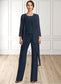 Hazel Jumpsuit/Pantsuit Scoop Neck Floor-Length Chiffon Mother of the Bride Dress DK126P0014914