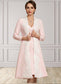 Pru Sheath/Column V-neck Knee-Length Stretch Crepe Mother of the Bride Dress DK126P0014933