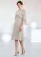 Karla A-Line Scoop Neck Knee-Length Chiffon Mother of the Bride Dress DK126P0014935