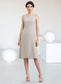 Karla A-Line Scoop Neck Knee-Length Chiffon Mother of the Bride Dress DK126P0014935