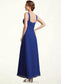 Karla A-Line Square Neckline Ankle-Length Chiffon Mother of the Bride Dress With Ruffle DK126P0014982