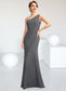 Daphne Sheath/Column One-Shoulder Floor-Length Chiffon Mother of the Bride Dress DK126P0014995